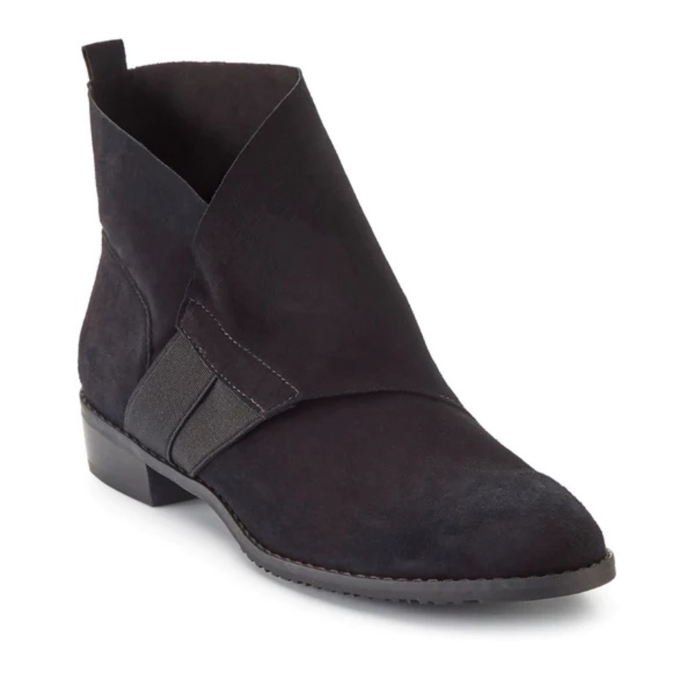 WALKING CRADLES TIMBER NUBUCK LEATHER ANKLE BOOTS BLACK NWT SZ 6.5